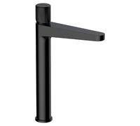 RAK Ceramics Amalfi Tall Basin Mixer Tap | Matt Black | Brass | 38mm x 309.7mm x 179.5mm