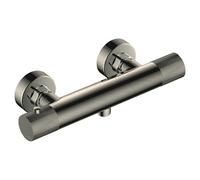 RAK Ceramics Amalfi Wall Mounted Exposed Thermostatic Bar Valve | Brushed Nickel | Brass | 277mm x 62mm x 97mm