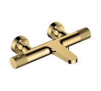 Rak Ceramics Amalfi Wall-Mounted Thermostatic Bath Shower Mixer Tap - Brushed Gold