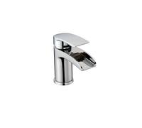 RAK Ceramics Art Curve Waterfall Mono Basin Mixer Tap | Chrome | Brass | 54mm x 138.5mm x 104mm