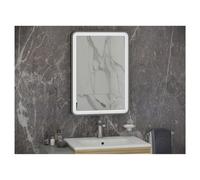 RAK Ceramics Art Soft Illuminated LED Mirror | Brushed Nickel | Glass/Aluminium | 500mm x 700mm