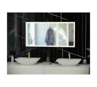 RAK Ceramics Art Square LED Mirror | Brushed Gold | Glass/Aluminium | 600mm x 1200mm