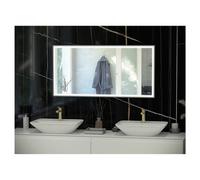 RAK Ceramics Art Square LED Mirror | Brushed Nickel | Glass/Aluminium | 600mm x 1000mm
