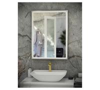 RAK Ceramics Art Square LED Mirror | Chrome | Glass/Aluminium | 600mm x 800mm