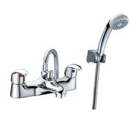 RAK Ceramics Basic Bath Shower Mixer Tap | Chrome | Metal | 228mm x 96mm x 139mm