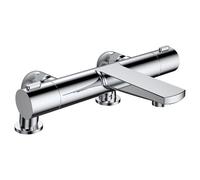 RAK Ceramics Blade Deck Mounted 3 Tap Hole Basin Mixer Tap | Chrome | Brass | 220mm x 127mm x 215mm