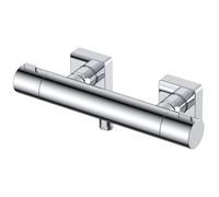 RAK Ceramics RAK Blade Wall Mounted Exposed Thermostatic Bar Valve Chrome