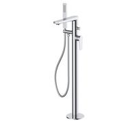RAK Ceramics Blade Freestanding Bath Shower Mixer Tap | Chrome | Metal | 150mm x 820mm x 275mm
