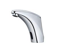 RAK Ceramics Compact Commercial Modern Deck Mounted Sensor Basin Mixer Tap | Chrome | Brass | 56mm x 137mm x 118mm