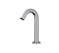 RAK Ceramics Compact Commercial Tall Curved Deck Mounted Sensor Basin Mixer Tap | Chrome | Brass | 35mm x 172.0mm x 127.8mm