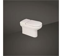 RAK Ceramics Compact Deluxe Rimless Wall Hung Toilet Pan | White | 375mm x 350mm x 700mm