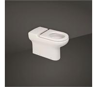 RAK Ceramics Compact Doc M Extended Rimless Back to Wall Toilet Pan | White | 700mm