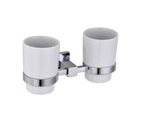RAK Ceramics Cu ouble Tumbler | Chrome | Brass | 118mm x 96mm x 90mm