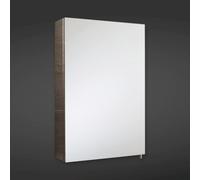 RAK Ceramics Cube Single Cabinet with Mirrored Door | Stainless Steel | 600mm x 400mm x 120mm