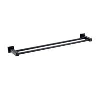 RAK Ceramics Cubis Double Towel Rail | Black | Metal | 601mm x 38mm x 110mm