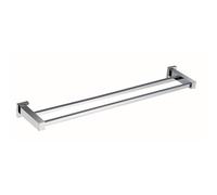 RAK Ceramics Cubis Double Towel Rail | Chrome | Mild Steel | 601mm x 38mm x 110mm