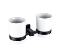 RAK Ceramics Cubis Double Tumbler | Black | Metal | 118mm x 96mm x 90mm