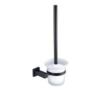 RAK Ceramics Cubis Toilet Brush & Holder | Black | Metal | 147mm x 356mm x 118mm