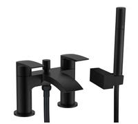 RAK Ceramics Curve Bath Shower Mixer Tap | Black | Brass | 230mm x 128mm x 140mm