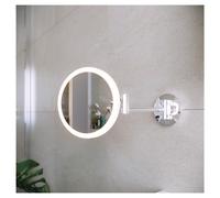 RAK Ceramics Demeter Plus Round Illuminated LED 3x Magnification Mirror | Glass/Aluminium | 200mm