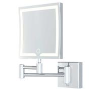 RAK Ceramics RAK Demeter Square LED 3x Magnifying Mirror with Switch 264mm x 200mm
