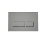 RAK Ceramics Ecofix Flush Plate with Rectangular Push Plates | Matt Grey | Plastic | 165mm x 45mm x 245mm