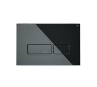 RAK Ceramics Ecofix Glass Flush Plate with Rectangular Push Plates | Black | Plastic | 165mm x 45mm x 245mm