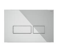 RAK Ceramics Ecofix Glass Flush Plate with Rectangular Push Plates | White | Plastic | 165mm x 45mm x 245mm