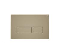 RAK Ceramics Ecofix Matt Flush Plate with Rectangular Push Plates | Cappuccino | Plastic | 165mm x 45mm x 245mm