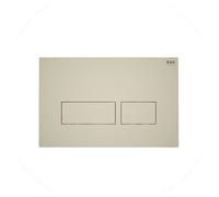 RAK Ceramics Ecofix Matt Greige Flush Plate with Rectangular Push Plates | Matt Griege | Plastic | 165mm x 45mm x 245mm
