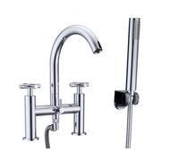 RAK Ceramics Ella Bath Shower Mixer Tap | Chrome | Metal | 246mm x 344mm x 250mm