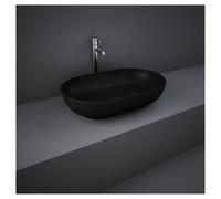 RAK Ceramics Feeling Oval Matt Counter Top Basin | Black | Vitreous China | 550mm
