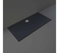 RAK Ceramics Feeling Rectangular Bathtub Replacement Shower Tray | Black | Acrylic/Stone Resin | 1700mm x 800mm
