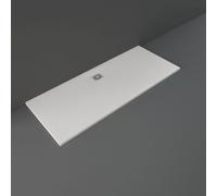 RAK Ceramics Feeling Rectangular Bathtub Replacement Shower Tray | Greige | Acrylic/Stone Resin | 1700mm x 700mm