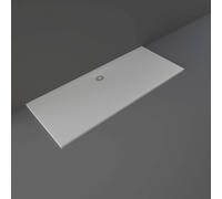 RAK Ceramics Feeling Rectangular Bathtub Replacement Shower Tray | Grey | Acrylic/Stone Resin | 1700mm x 700mm