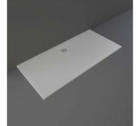 RAK Ceramics Feeling Rectangular Bathtub Replacement Shower Tray | Grey | Acrylic/Stone Resin | 1700mm x 800mm