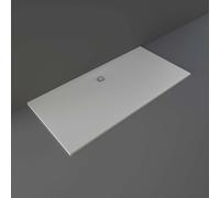 RAK Ceramics Feeling Rectangular Bathtub Replacement Shower Tray | Grey | Acrylic/Stone Resin | 1700mm x 900mm