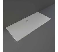 RAK Ceramics Feeling Rectangular Bathtub Replacement Shower Tray | Grey | Acrylic/Stone Resin | 1800mm x 800mm