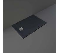 RAK Ceramics RAK-Ceramics Feeling Shower Tray, 1200x800mm, Black Finish: Black, Please Select Size: 1200x800mm