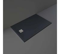 RAK Ceramics Feeling Rectangular Shower Tray | Black | Acrylic/Stone Resin | 1400mm x 900mm