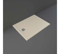 RAK Ceramics Feeling Rectangular Shower Tray | Cappuccino | Stainless Steel | 1200mm x 900mm