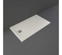 RAK Ceramics Feeling Rectangular Shower Tray | Greige | Acrylic/Stone Resin | 1400mm x 800mm
