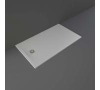 RAK Ceramics Feeling Rectangular Shower Tray | Grey | Acrylic/Stone Resin | 1400mm x 800mm