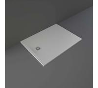 RAK Ceramics Feeling Rectangular Shower Tray | Grey | Stainless Steel | 1200mm x 900mm