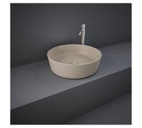 RAK Ceramics Feeling Round Matt Counter Top Basin | Cappuccino | Vitreous China | 420mm
