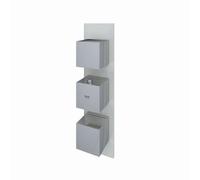 RAK Ceramics Feeling Square Concealed Thermostatic Dual Control Shower Valve | Greige | Brass | 70mm x 280mm x 136mm