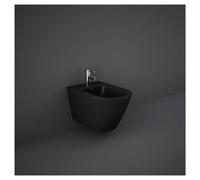 RAK Ceramics Feeling Wall Hung Bidet | Matt Black | 360mm x 320mm x 520mm