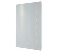 RAK Ceramics Hestia Illuminated LED Mirror with Demister and Touch Sensor | Glass/Aluminium | 500mm x 700mm