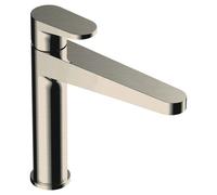 RAK Ceramics RAK Ischia Mid Height Basin Mixer Tap Brushed Nickel Finish: Brushed Nickel