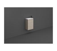 RAK Ceramics Joy Elm Wall Hung Vanity Unit | Grey | Foil Wrapped MDF | 400mm